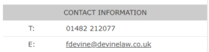 Fran Devine contact details